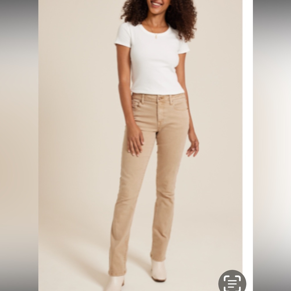 Maurices Women's Classic Mid Rise Slim Boot Khaki Jeans